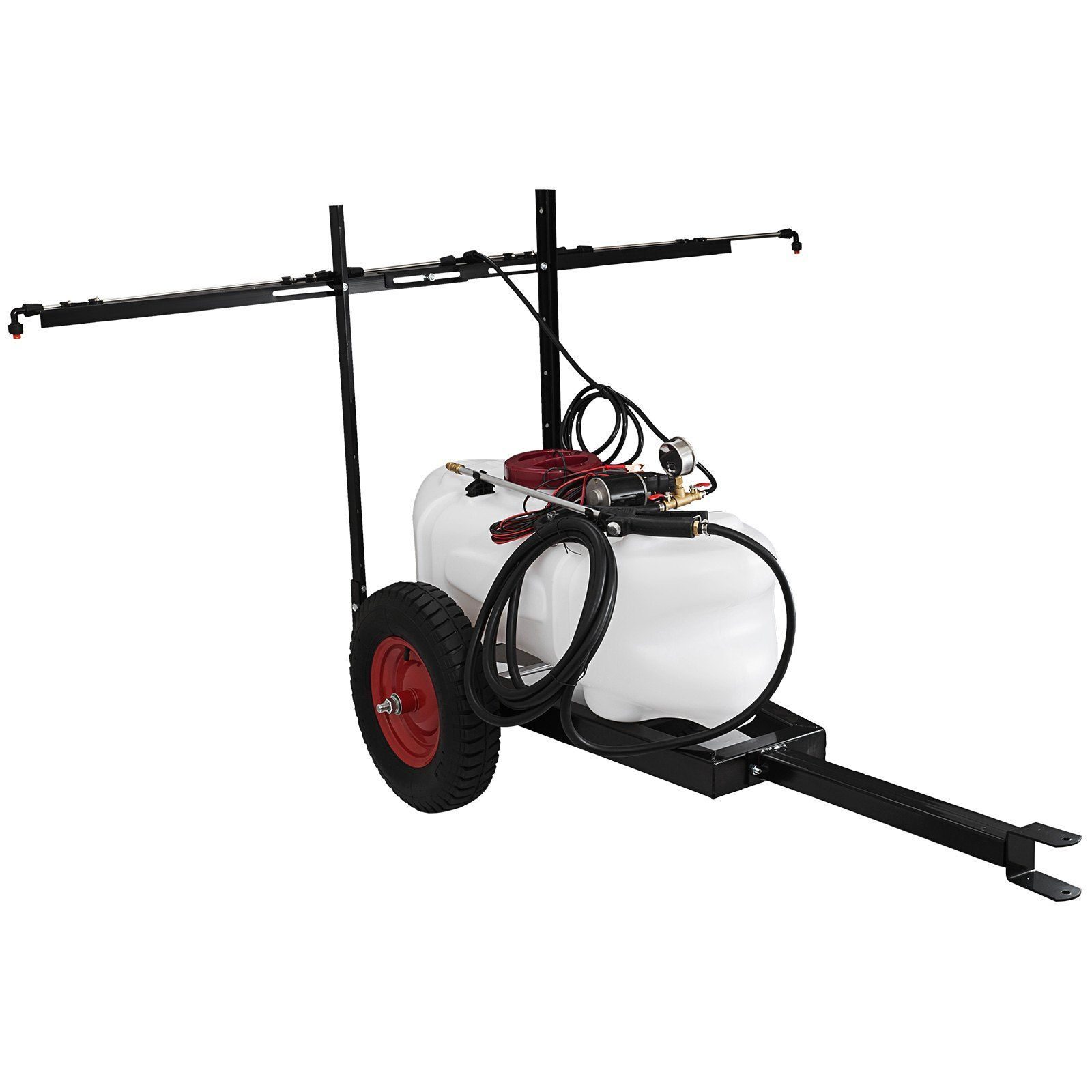 Drucksprüher 60L Sprühpumpe 5,5 bar Gartensprüher Anhängersprüher 5m Stromkabel Traktor Garten