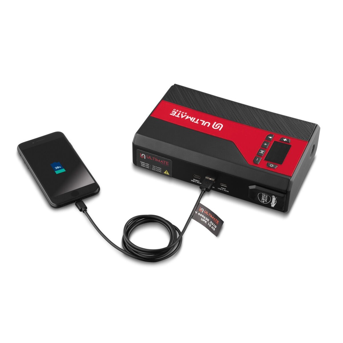 ULTIMATE SPEED® UPK 10 H5 car jump starter, with compressor and power bank