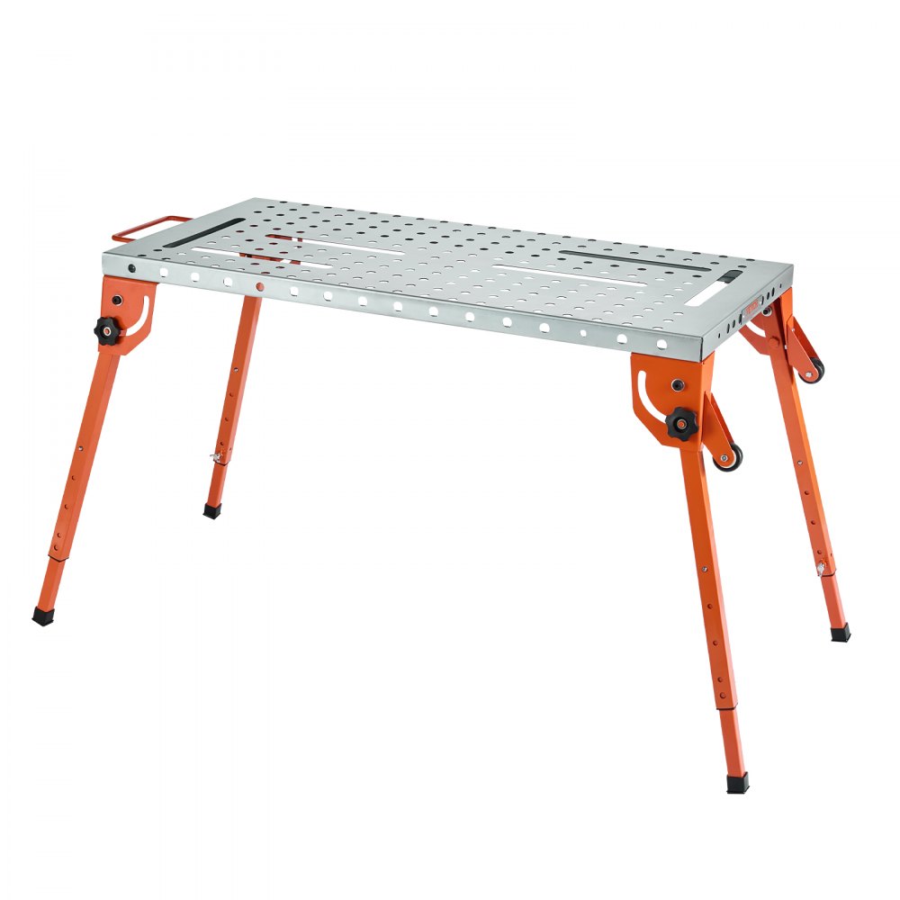 Opklapbare lastafel 533 x 1118 mm, draagvermogen 226 kg, werktafel met 4-traps hoogteverstelling, werkbank met 6 gereedschapsplaatsen en 16 mm montagegaten voor het repareren van lasconstructies Opklapbare lastafel 533 x 1118 mm, draagvermogen 226 kg, werktafel met 4-traps hoogteverstelling, werkbank met 6 gereedschapsplaatsen en 16 mm montagegaten voor het repareren van lasconstructies