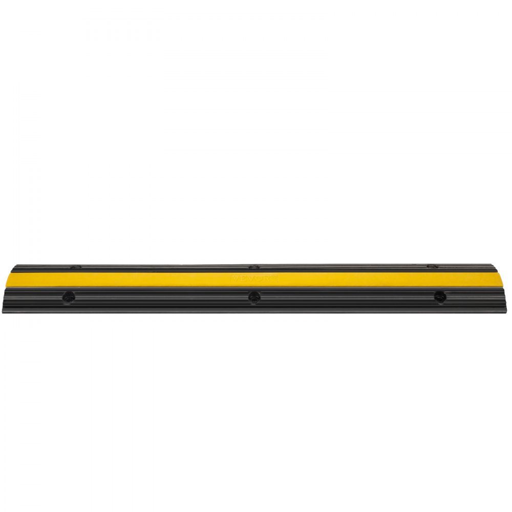 1 channel cable protection mat, external cable channel, 4 pieces of cable bridge made of commercially available thermoplastic rubber with parking spaces, bearing 102x15.5x3 cm