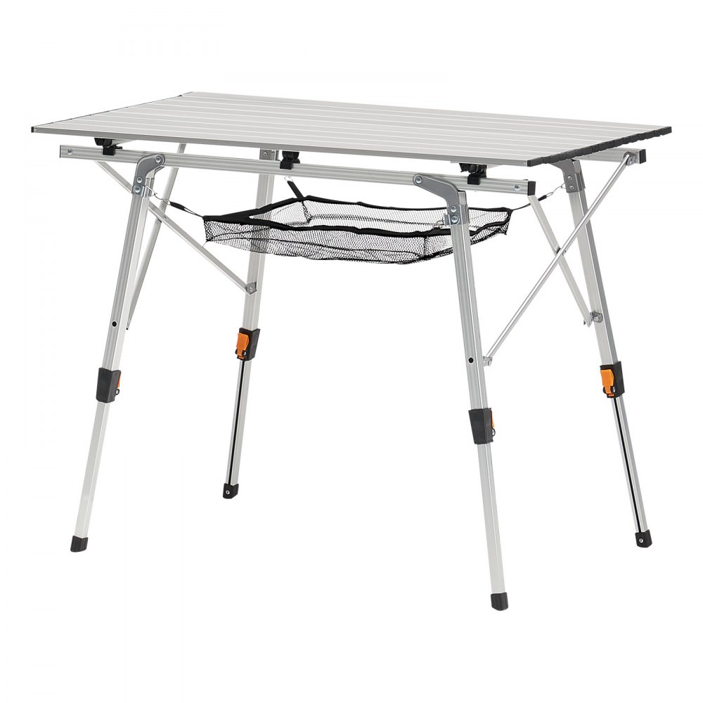 Składany stół stół bufetowy przenośny stół uniwersalny 90 cm, prostokątny stół aluminiowy (dla 2-4 osób) z regulowaną wysokością i torbą transportową, stół ogrodowy stół kempingowy na imprezy piknik srebrny Składany stół stół bufetowy przenośny stół uniwersalny 90 cm, prostokątny stół aluminiowy (dla 2-4 osób) z regulowaną wysokością i torbą transportową, stół ogrodowy stół kempingowy na imprezy piknik srebrny