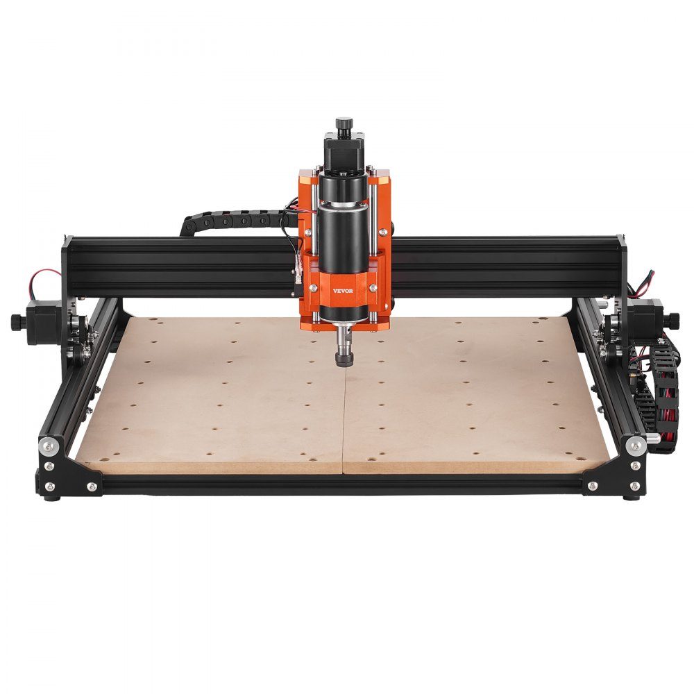CNC Milling Machine 300W Engraving Machine 3 Axis GRBL Control Wood Engraving Carving Milling Machine Kit 400x400x60mm Work Area 1200RPM for Wood Acrylic MDF PVC Plastic Foam