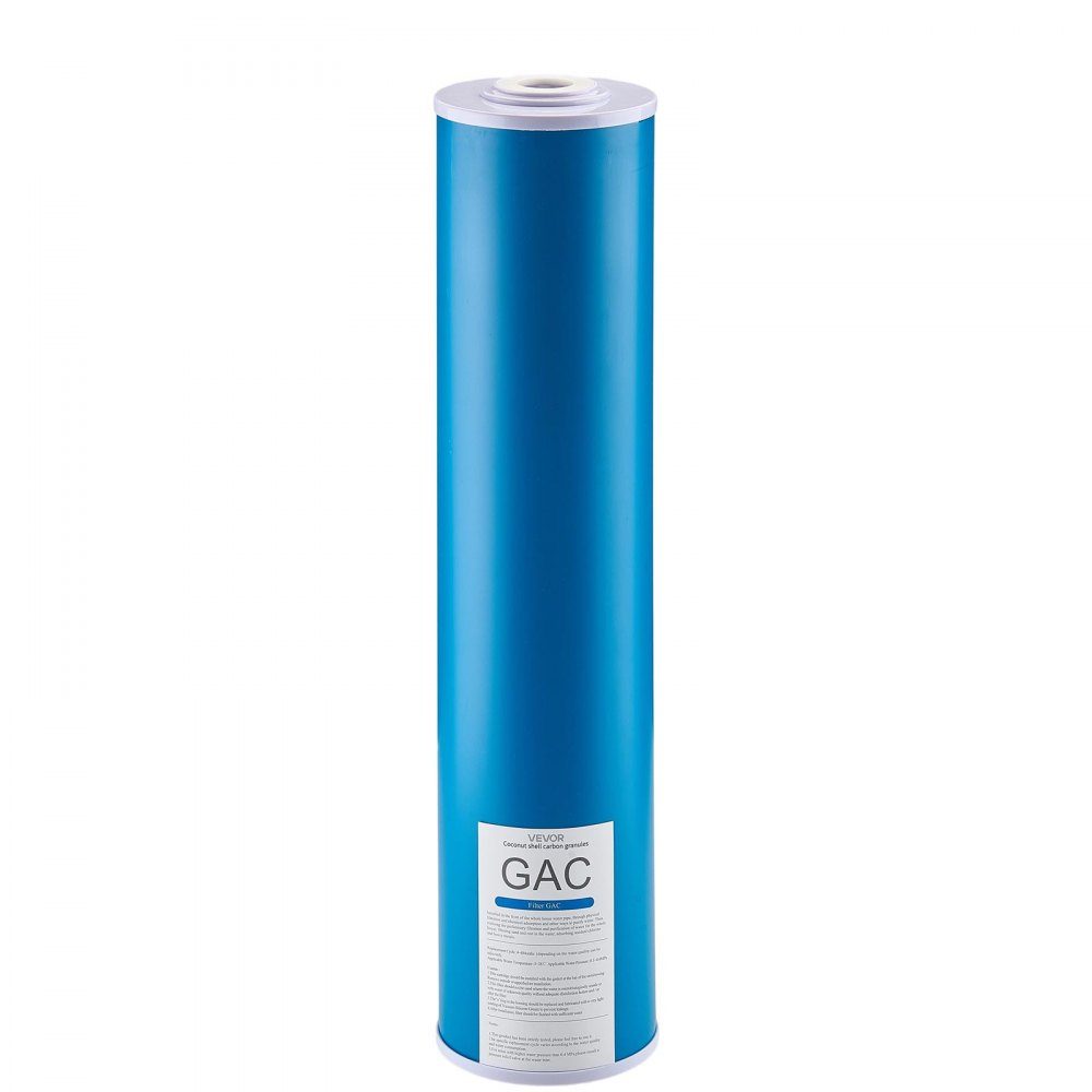 Cartouche de remplacement de filtre à eau pour toute la maison, 115x507mm, filtre de remplacement à charbon actif GAC pour système de filtration d'eau en 3 étapes, réduit le chlore, le mauvais goût et les odeurs