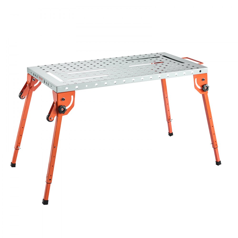 Opklapbare lastafel 533 x 1118 mm, draagvermogen 226 kg, werktafel met 4-traps hoogteverstelling, werkbank met 6 gereedschapsplaatsen en 16 mm montagegaten voor het repareren van lasconstructies Opklapbare lastafel 533 x 1118 mm, draagvermogen 226 kg, werktafel met 4-traps hoogteverstelling, werkbank met 6 gereedschapsplaatsen en 16 mm montagegaten voor het repareren van lasconstructies