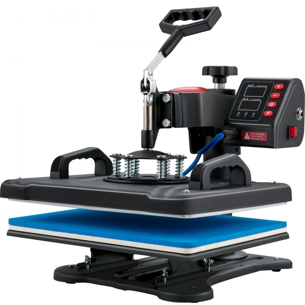 Transferpresse 5 in 1 Wärmepressmaschine 29 x 38 cm Faltbecher Sublimationstransferdrucker schnelle Erwärmung digitale Präzision