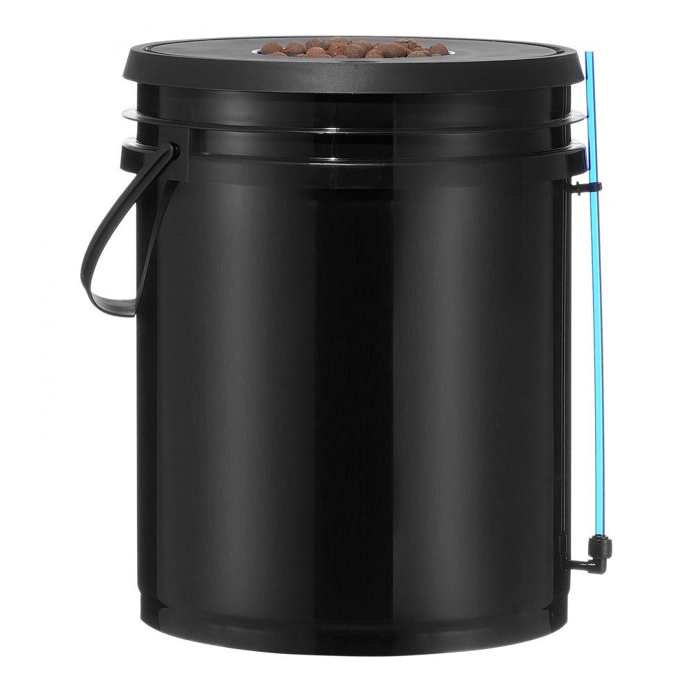 DWC Hydroponics Grow System, Hydroponic Growing System, Deep Water Culture 5-Gallon 8 Bucket, DWC System with Air Pump, Air Stones and Water Level Indicator for Leafy Vegetables