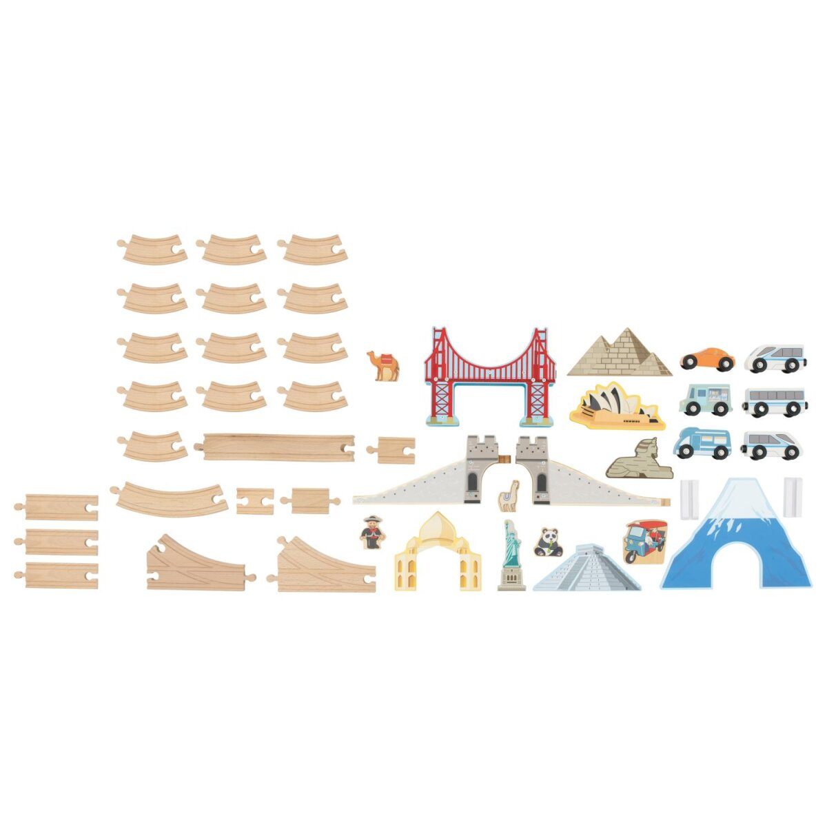 lupilu® houten treinset, wereldtournee