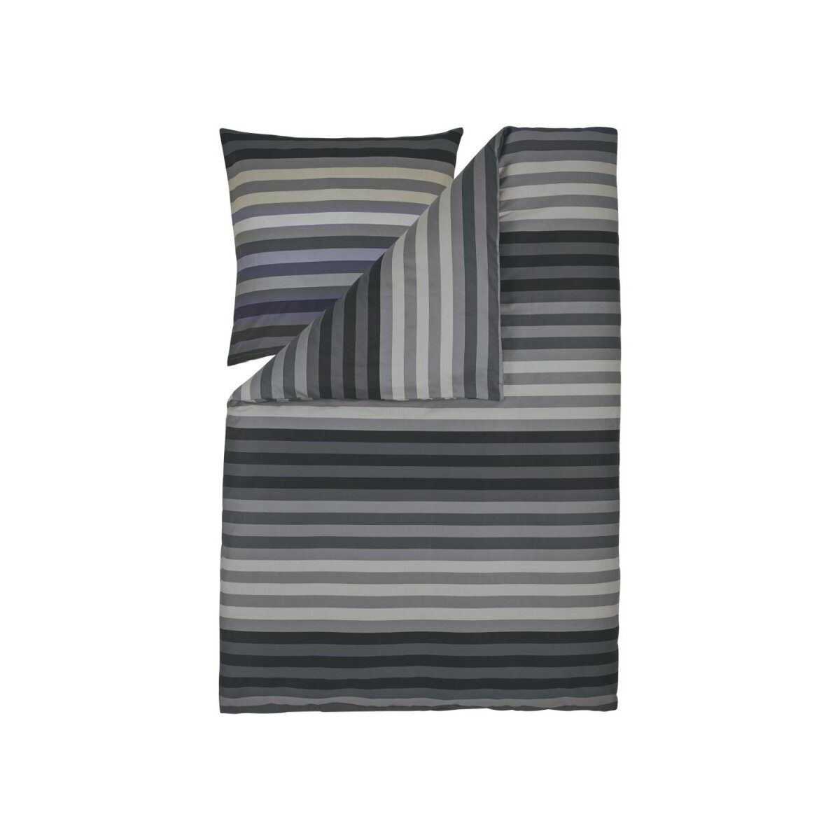 SANSIBAR bed linen, made of Mako satin, 135 x 200 cm, stripes